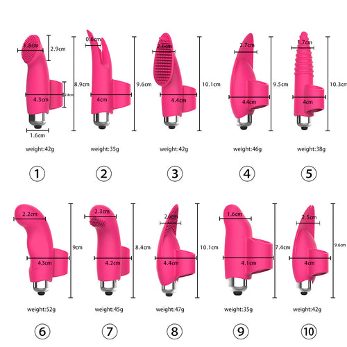 NEW Finger Sleeve Vibrator Silicone Waterproof Clitoral Stimulator Female Vagina Clitoris Massager Sex Adult Products For Women