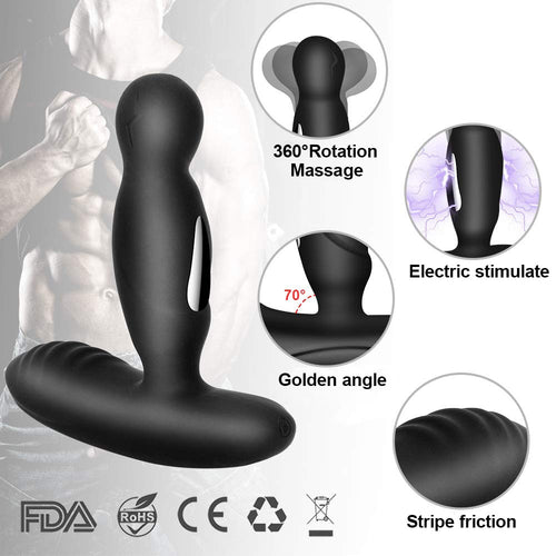 16 Modes Electric Shock Pulse Prostate Massager Anal Plug Vibrator Sex Toys For Men Gay Remote Vibrating Butt Plug Male Sexshop