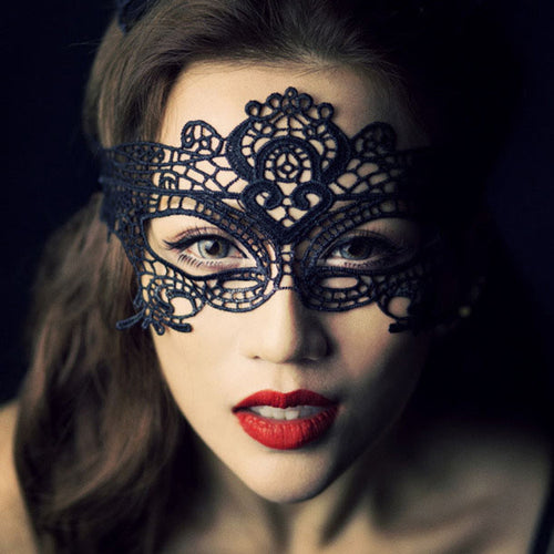 Nightclub Passion Lace Queen Mask Hollow Goggles Erotic Lingerie Uniform Accessories Supplies Clothes Accessories