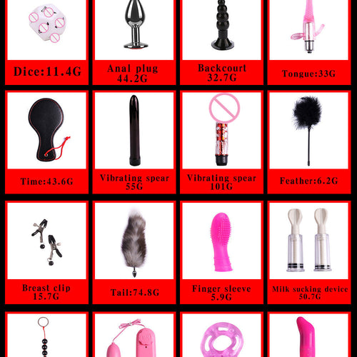 18 pièces jouets d'abus sexuels g-spot fouet corde costume massage Anal godemichet Anal anneau vibrateur Couple SM Kit ensemble de jouets sexuels