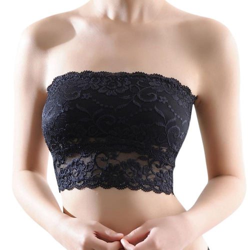 1PC Sexy Erotic Women Lace Bandage Bra Breast Wrapped Bra with Chest Pad for Deep V Belt Bra Ladies Crop Tops Bralette