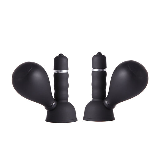 2pcs Sex Clitoris Stimulator Vibrator Nipple Sucker Breast Enlargement Brush Clit Vibrator Female Masturbator Adult Sex Products