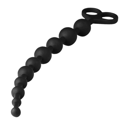 34cm Silicone Big Small Beads Butt Plug Manual Anal Plug Toy Strapon Dildo Male Prostate Massager Anal Sex Toys For Gays/Couple