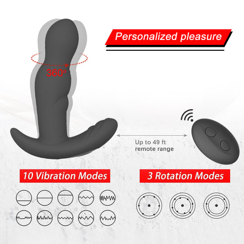 360 Degree Rotation Dildo Vibrator For Men Prostate Massage Anal Plug Remote Control Vibrator Butt Plugs Adult Sex Toy For Women