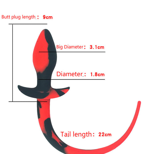 4Colors Long Tail Butt Plug Anal Plug Silicon Masturbator Anal Sex Toys Adult Games Sex Toys For Men Anal Butt Plug Gay Sex Toys