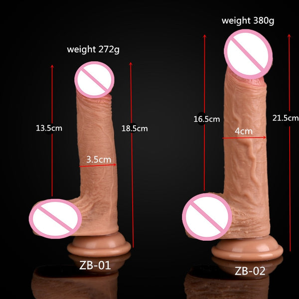 7/8 Inch Strapon Phallus Huge Large Realistic Dildos Thick Silicone Penis With Suction Cup for Women G Spot Stimulate Sex Toy