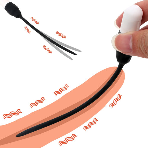 7 Frequency Urethral Vibrator Catheter Penis Plug Sex Toys for Men  Urethral Plug Penis Insertion Silicone Dilators Sex Products