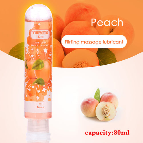 80ml Fruit Flavor Sex Lubricant Orgasm Body Massage Oil Lube Anal Water Based Lubricants Sex Oil for Women Female Seven Flavors