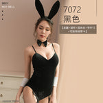 Sexy lingerie sexy female gold velvet uniform role-playing bunny girl jumpsuit new foreign trade products