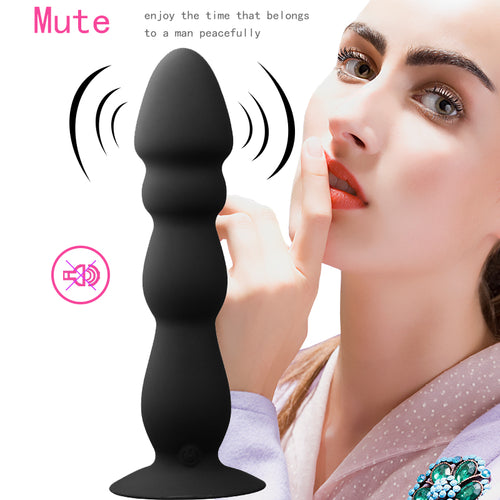 Anal Plug Bead Dildo Vibrator with Suction Cup Remote Control Butt Plug Male Prostate Clitoris Massager Adult Sex Toys for Women