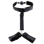 Bdsm Bondage Set Women's Erotic Sexy Lingerie Rotic Costume For Sex Games Toys For Adults Gag Of Open Restraints Neck Handcuffs