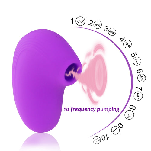Clitoral Sucking Vibrator Mini 10 Modes Vibration Oral Licking Nipple Clitoris Simulator Rechargeable Erotic Sex Toy for Women