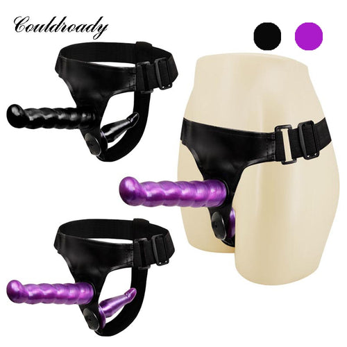 Double Strapon Realistic Dildo Ultra Elastic Harness Strap On Dildo Lesbian Strap-on Dildo Adult Sex Toys For Couples Women Gay