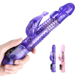 Dual Vibrator For Women Rabbit Vibrator Realistic Dildo Clitoris Stimulator Massager Rotating Penis Vibrator Sex Toys For Women