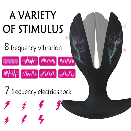 Electric Shock Male Prostate Massager Wearable Anal Plug Vibrator Wireless Remote Dildo Vibrator Opening Butt Plug Anal Dilator