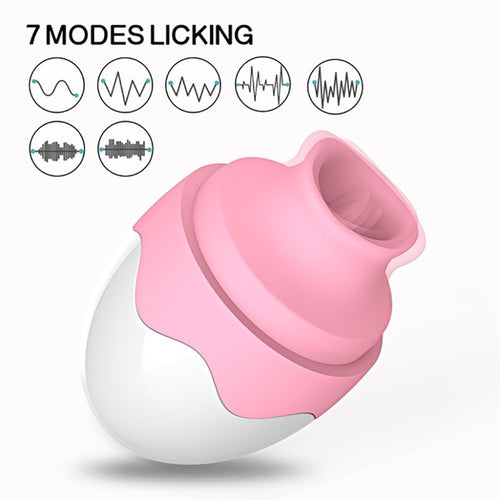 Electric Vibrator Silicone With Tongue Lick Adult Sex Toy Safe for Women USB Invisible Quiet Panty Clitoral Stimulator