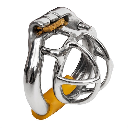 Ergonomic Stainless Steel Stealth Lock Male Chastity Device,Cock Cage,Fetish Virginity Penis Lock,Cock Ring,Chastity Belt,S052