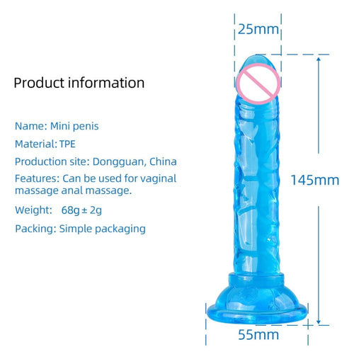 Erotic Soft Jelly Dildo Anal Butt Plug Realistic Penis Strong Suction Cup Dick Toy for Adult G-spot Orgasm Sex Toys for Woman