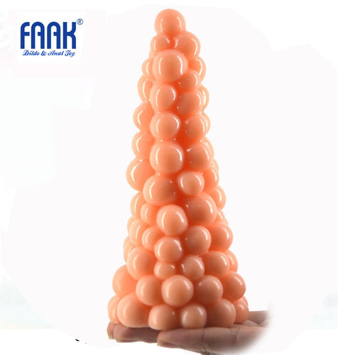 FAAK Big Anal Dildo Grape Design Anal Plug Large Dildo Particle Surface Extreme Stimulate Fake Penis Sex Toys Masturbate Erotic