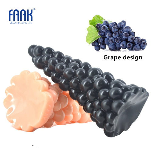 FAAK Big Anal Plug Like Xmas Tree Grape Design Beads Anal Sex Toys Big Anal Dildo Black Dildo Stuffed Stopper Anus Massage