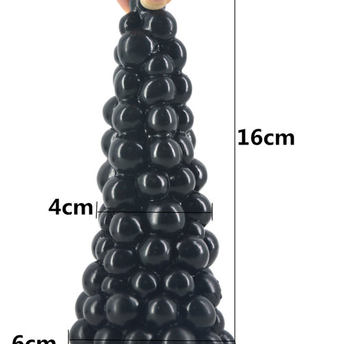 FAAK Big Anal Plug Like Xmas Tree Grape Design Beads Anal Sex Toys Big Anal Dildo Black Dildo Stuffed Stopper Anus Massage