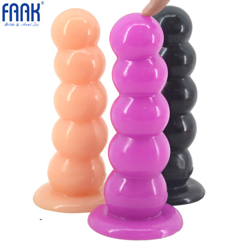 FAAK New Inventions China Best Selling Health Medical PVC  Anal Bead Sex Pron Five Balls Penis Circular Series Massage  Sex Toy