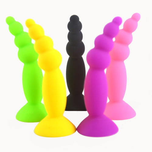 FAAK Silicone Mini Small Anal Plug ball Butt Plug Suction Dildo Beads Vagina Stimulate Masturbation Adult Sex Toy Woman Man