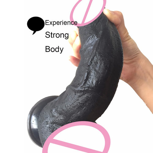 FAAK Strong Suction Cup Black Big Dildo Realistic Penis Dick Masturbator Vagina Or Anal Plug Sex Toys For Woman Erotic shop