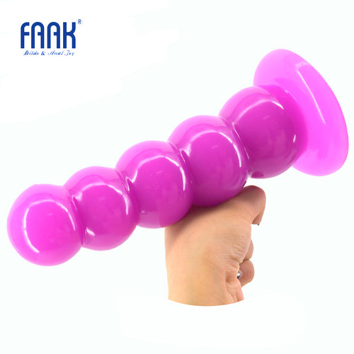 FAAK big anal plug with strong suction cup beads dildo man women anal sex toys balls anus massage butt plug sex products flirt