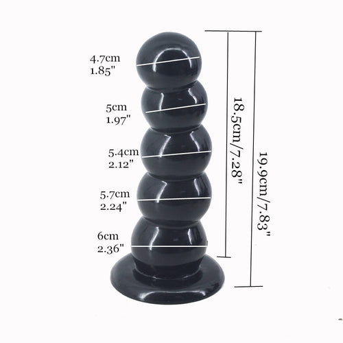 FAAK Big Dildo Strong Suction Beads Anal Dildo Box Packed Butt Plug Ball Anal Plug Sex Toys for Women Men Adult Product Sex Shop