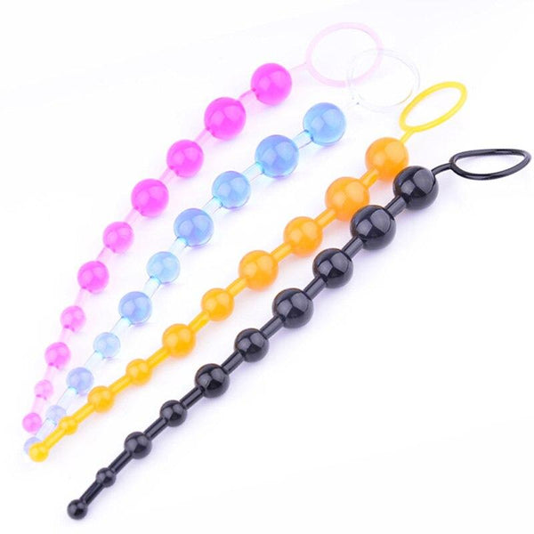 Finger Vibrator Butt Plug Massager Sets Sexy Nightlife Anchor Beads G-spot Stimulating Bullet Anal Sex Toys for Women Ten Beads