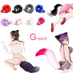Funny Faux Fox Tail Butt Backyard Stopper Stainless Steel Sex Toys for Women Valentine's Day Surprise Gift Anal Plug Couple