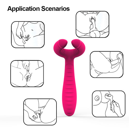 G-Spot Rabbit 3 Motors Dildo Vibrator Sex Toys for Women Men Adult Couples Silicone Clitoris Vagina Penis Stimulator Massager
