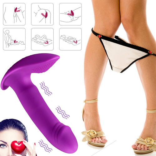 G-Spot Wearable Butterfly Dildo Vibrator Vaginal Massage Vibrator Clitoris Stimulator Female Masturbation Sex Toys for Woman