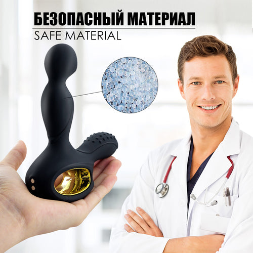 Heating Prostate Massage Butt Plug 3 Modes Rotating 10 Modes Vibration Silicone Wireless Remote Anal vibrator Sex Toys For Men