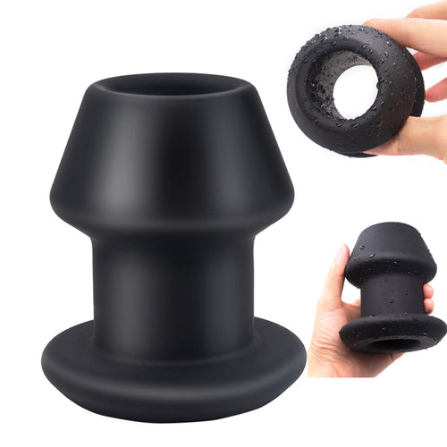 Hollow Anal Expander Huge Dildo Man Anus Plugs Prostate Massage Vagina Dilator Sex Toys Super Large Silicone Butt Plug Enema Toy