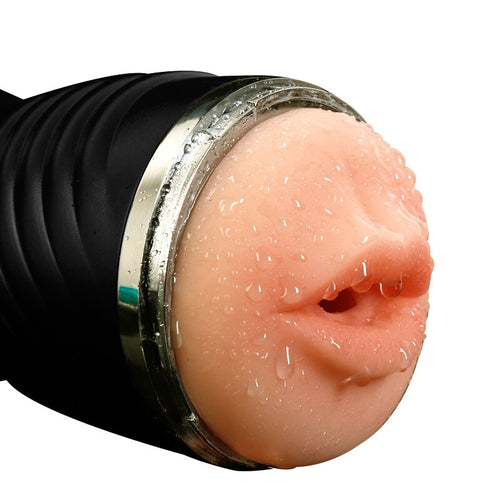 Hot Portable Double Hole Pussy Male Masturbator Soft TPE Oral Vaginal Vibrator Sex Masturbation Cup Real Vagina Sex Toys for Men