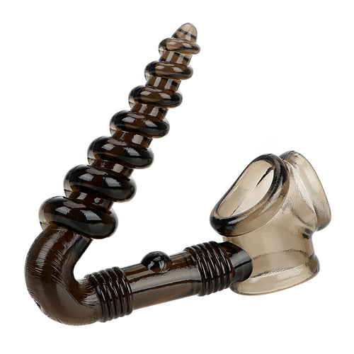 IKOKY Cock Ring and Butt Plug Male masturbator Stimulator Anal plug Prostate Massage Silicone Penis Ring Adult Sex Toys for Men