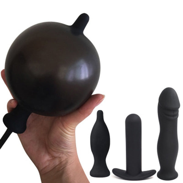 Inflatable Anal Dildo Plug Expandable Butt Plug With Pump Adult Products Silicone Sex Toys for Women Men Gay Anal Dilator Massager