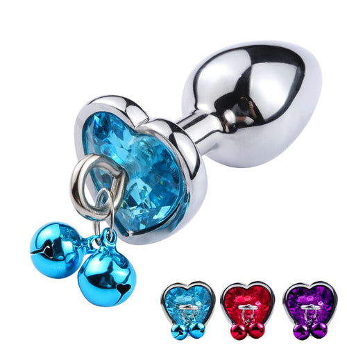 Intimate Metal Anal Plug With Crystal Jewelry Smooth Touch Butt Plug No Vibrator Anal Bead Anus Dilator Anal Toys for Men/Women6
