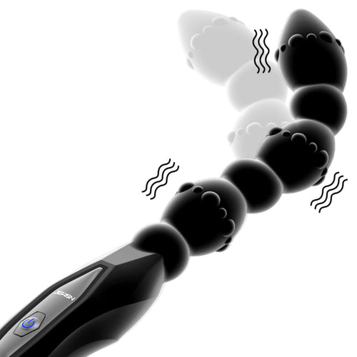 Lengthen Vibrator Anal Pull Beads USB Magnetic Charging Anal Plug 10 Speeds Vibration G Spot Stimulation Adult Gay Sex Toys