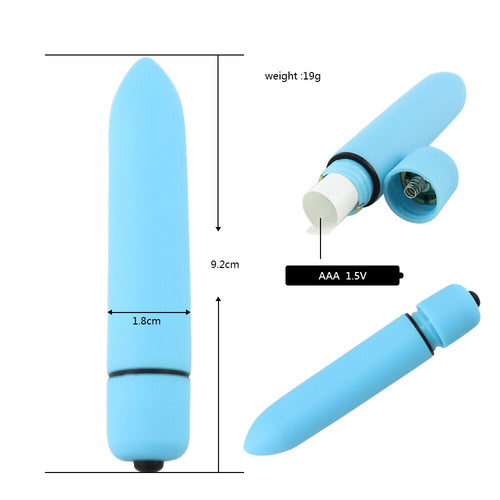 Mini Bullet Vibrator 10 Speeds Dildo Vibrators AV Stick Erotic Sex Toys for Women G-spot Massager Anal Plug Female Masturbator