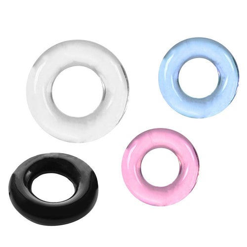 Lazadasextoys Male Silicone Time Delay Penis Ring Cock Rings Sex Toy (Random Color 3 pcs)
