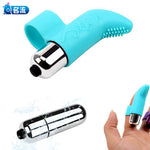 Finger Sleeve Vibrator Silicone Waterproof Clitoral Stimulator Female Vagina Clitoris Massager Sex Adult Products For Women