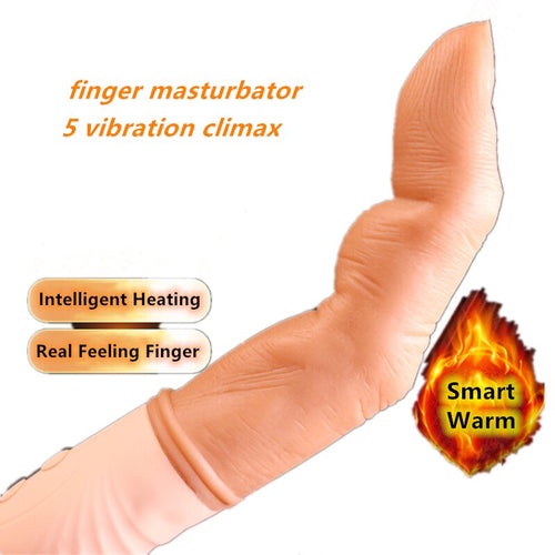 New Arrival Smart Warm Faked Finger Knocked Vagina Massager Prostate Clitoris Masturbator Sex Vibrators Heating Wand Toys Bullet