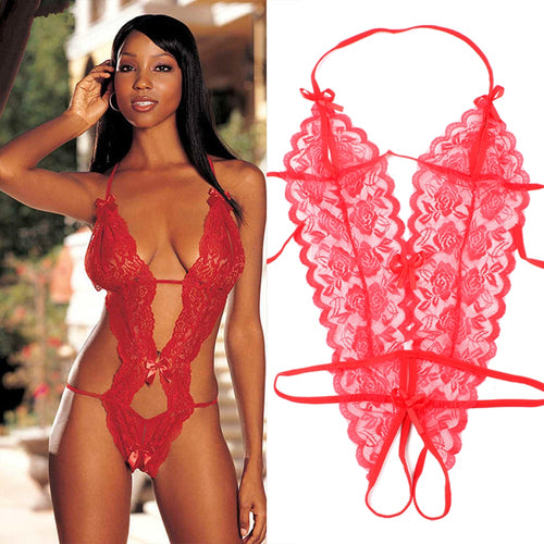 OLO Erotic Lingerie Sexy Costumes Lace Siamese Perspective Three-Point Underwear G-string Sexy Lingerie Adult Products