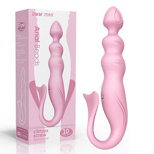 PERSONAGE Women 10-Frequency Massager Mermaid Vibrator Waterproof Rechargeable Stimulator Sex Tool 177 * 54mm