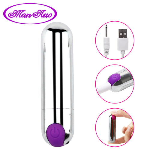 Powerful 10 Speeds Mini Bullet Vibrator Sex Toys for Woman G-Spot Clitoris Stimulator USB Rechargeable Female Vagina Masturbator