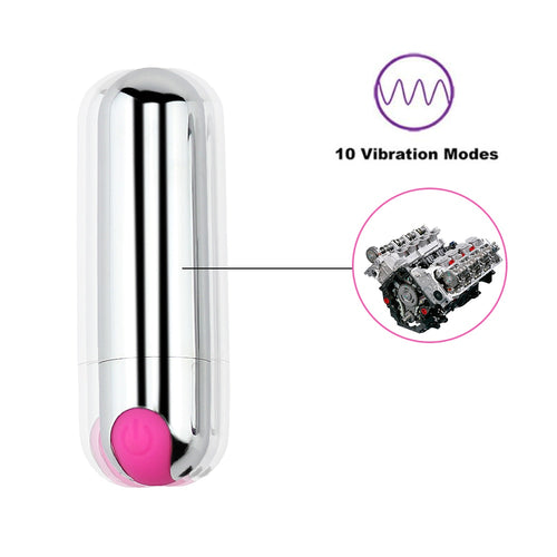 Powerful 10 Speeds Mini Bullet Vibrator Sex Toys for Woman G-Spot Clitoris Stimulator USB Rechargeable Female Vagina Masturbator