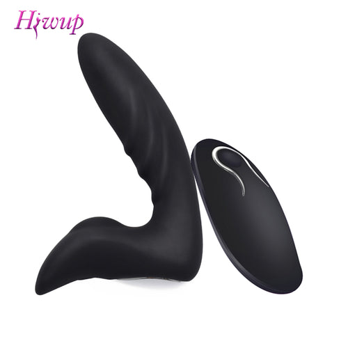 Prostate Massager Vibrators for Men Women Butt Anal Plug Waterproof with Powerful 12 Stimulations Silicone Sex Toys for adult